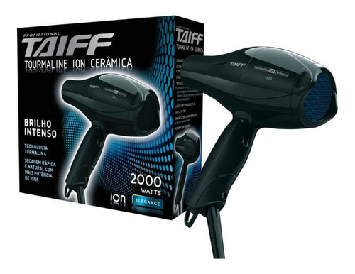 Imagem 1 de 1 de Taiff Tourmaline Íon Cerâmica 2000w Secador Capilar 127v