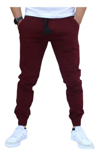 Jogger guinda hombre sales
