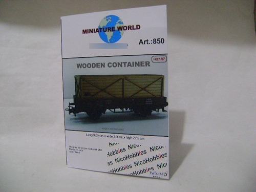 Nico Contenedor De Madera Miniature World A.850 H0 (mnw 82)
