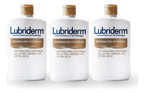 Pack Crema Corporal  Lubriderm Intense Repair 400ml 3pack