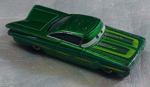 Automóvil The Cars Disney Pixar Metal Ramone Verde 