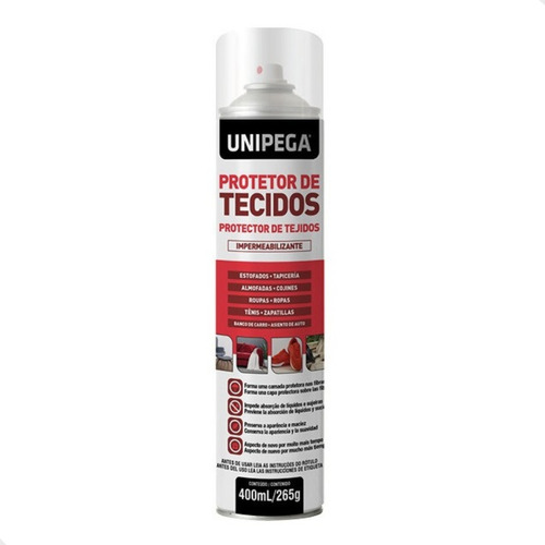 Impermeabilizante De Tecidos Protetor Spray 400ml Unipega