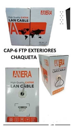 Cable Cap-6 Ftp-30/70 Anera 305 Mtr + Chaqueta Exteriores