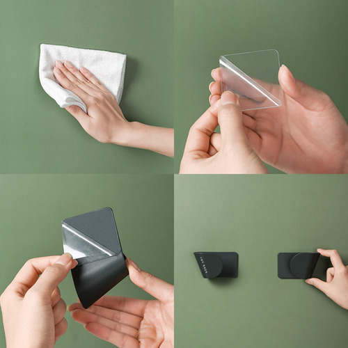 2 X 2 Soportes Para Tapa, Autoadhesivos, Para 2 Piezas