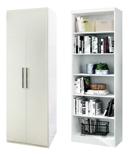 Imagen 1 de 7 de Mueble Multiuso Biblioteca Estanteria.ropero Placard Kit