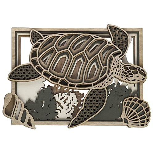 Multilayer Sea Turtle Wall Art  Wall Picture Of Turtle ...