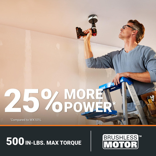 Furadeira Sem Fio Worx Nitro 20v Wx130l Com Motor Sem Escova
