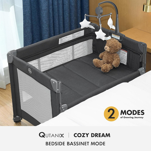 Paquete 2 En 1 Y Juego Con Colchón, Cuna Para Bebé, Cuna Par