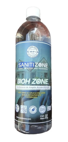 Bioh Zone Sanitizone Desinfectante 1 Lt Sanitizante 