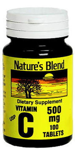 Blend Vitamina C 500mg 100tabletas De La Naturaleza