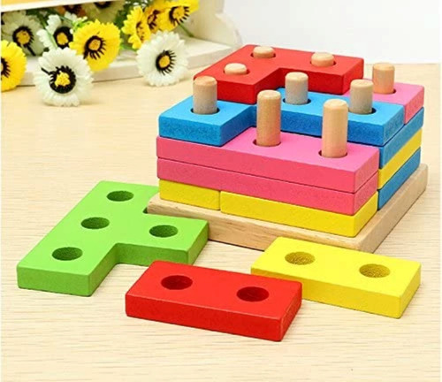 Encastre Cubo Formas Con Piezas Color Pastel Mt08895 Color Colores Pastel