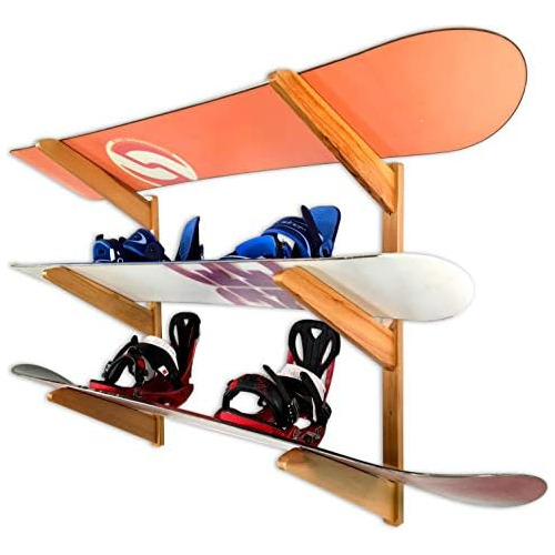 Soporte De Pared Tabla De Snowboard, Almacenamiento Int...