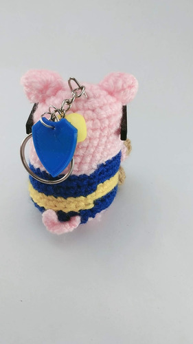 Amigurumi Cerditos Crochet 7cm Llavero Boca Anteojos