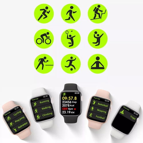 Imagen 8 de 8 de Smartwatch Reloj Inteligente Presion Ritmo Bluetooth Fitness