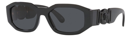 Anteojos de sol Versace VE4361 M, color negro con marco de plástico estandar - VE4361