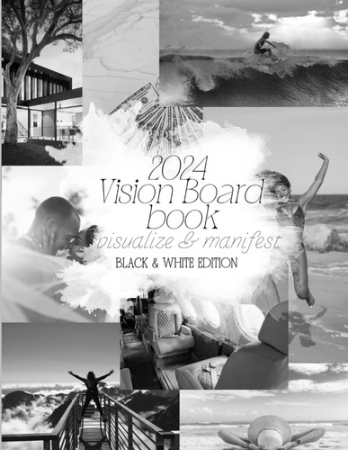 Libro: Vision Board Book: Black & White | 450+ Inspirational