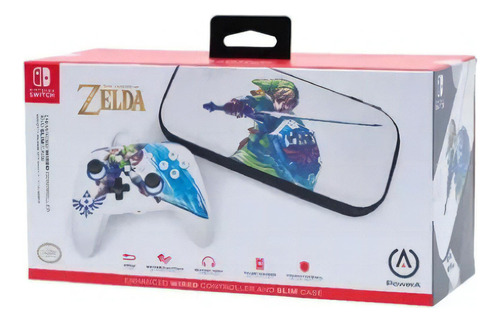 Control Nintendo Switch Power A Zelda Sword Estándar Color Blanco