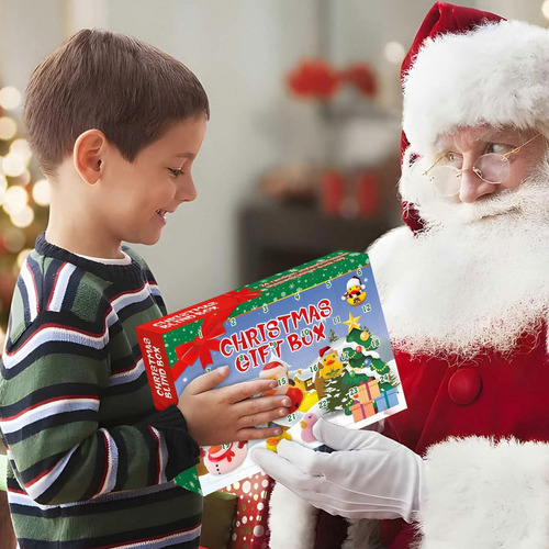 Para Juego De 24 Adorno Navidad Mesa Divertidos Juguetes