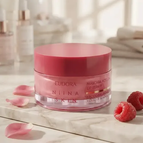 Eudora Niina Skin Máscara Labial Noturna Lip Repair 9g Momento de aplicação Dia/Noite Tipo de pele Mista
