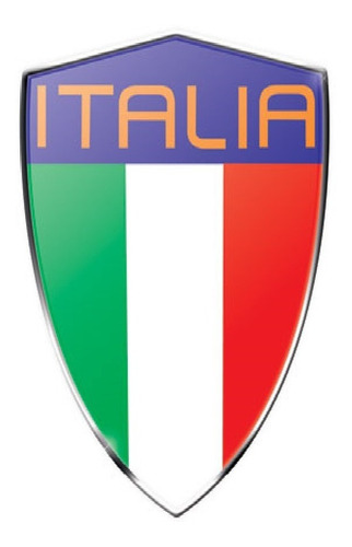 Emblema Alto Relevo 3d Em Abs Escudo Da Italia Resinado