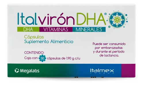 Italvirón Dha, Vitaminas Y Minerales, Suplemento Alimenticio