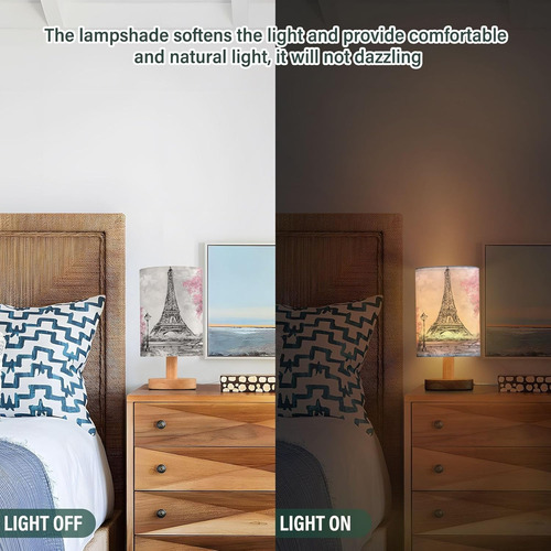 París Torre Eiffel Francia Pintura Al Óleo Decoración Lámpar