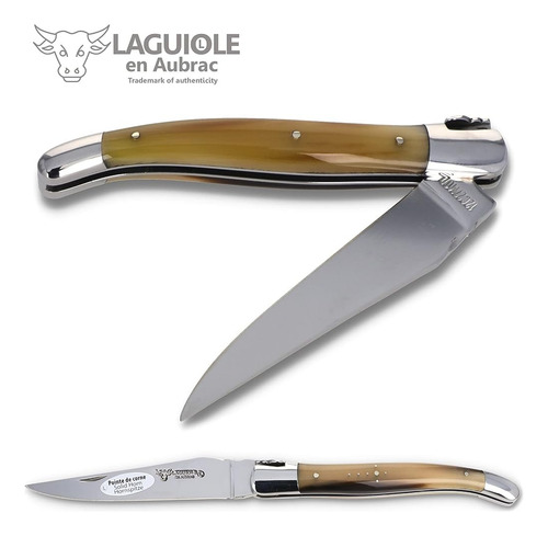 Laguiole En Aubrac Cuchillo Artesanal 12 Cm L0212pcif Punta