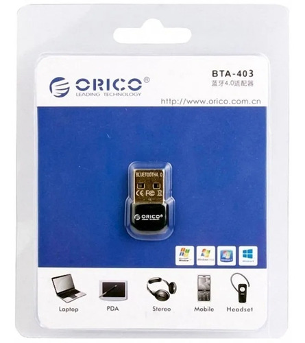 Mini Adaptador Usb Bluetooth 4.0 Orico Original Bta-403-bk