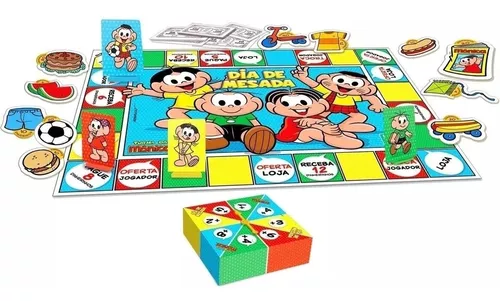 Jogo De Tabuleiro Infantil 4 Em 1 Turma Da Mônica - Nig Brinquedos