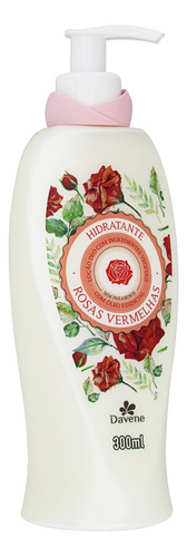 Hidratante com Óleo Essencial Corporal Rosas Vermelhas Davene Frasco 300ml