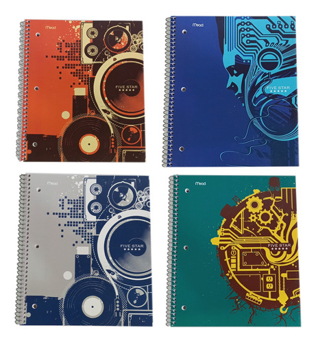 Pack Con 4 Cuadernos Universitario Five Star Raya