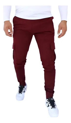 Pantalon jogger rouge deals