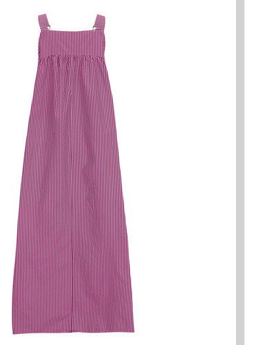 Vestido Informal Holgado De Color Liso Con Cuello Redondo