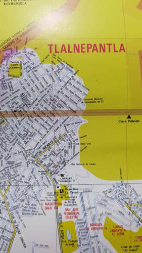 Imagen 4 de 4 de Mural Mapa Guia Roji Ciudad De Mexico 2020