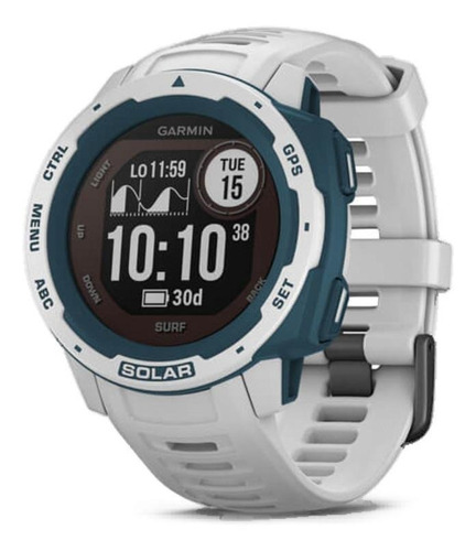 Smartwatch Garmin Solar Instinct Surf 0.9" caixa 45mm de  polímero reforçado com fibra  cloudbreak, pulseira  cloudbreak