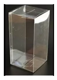 Caja Estuche Pvc Cristal Transparente 07x03x12 Pack X 20 U