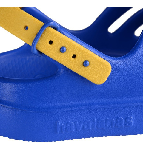 Havaianas Infantil Kids Clog Fc Azul Amarillo Oro