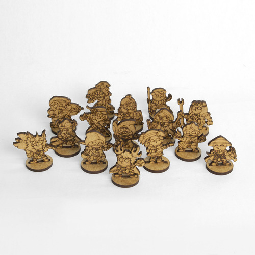 Kit De Miniaturas Funko Personagens Para Rpg D&d Em Mdf