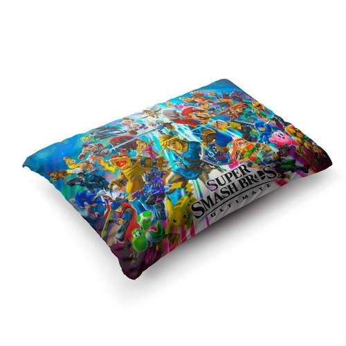 Imagen 4 de 5 de Funda De Almohada Super Smash Bros 70x45cm Vudú Love