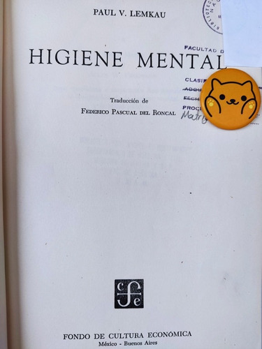 Libro Higiene Mental Paul V. Lemkau 155e8