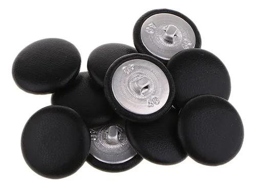 Botones De Tapicería Cubiertos De Cuero Artificial De 200