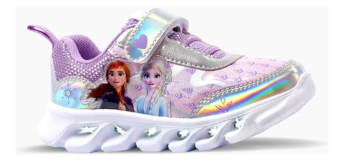 Zapatillas Nena Footy De Frozen Disney Con Luz Led Al Pisar