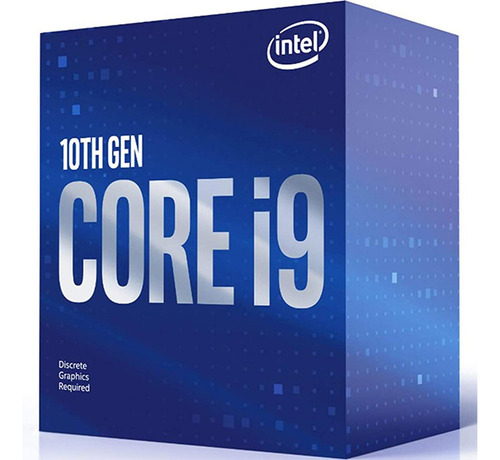 Procesador gamer Intel Core i9-10900F BX8070110900F  de 10 núcleos y  5.2GHz de frecuencia