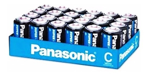 Pilha Panasonic Superhyper C Media Comum Caixa C/ 24 Unid.