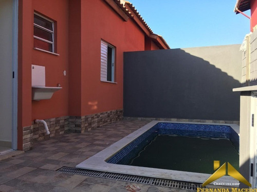 Casa Em Condominio Fechado Com 2 Quartos, Suíte E Piscina Privativa - Minha Casa Minha Vida - Ca00057 - 34234841