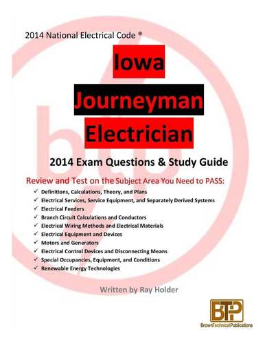 Libro: Iowa 2014 Journeyman Electrician Study Guide