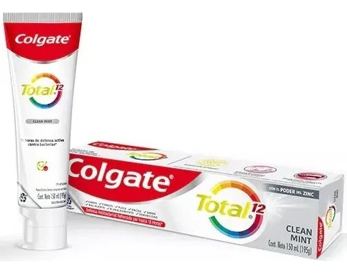 Crema Dental Colgate Total 12 Multiprotección 4 Pzs De 150ml