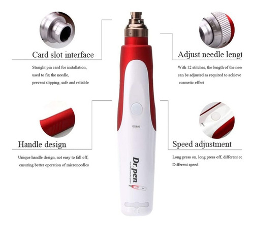 Imagen 6 de 10 de Dermapen Anti Acne Arrugas Flacidez Estrias Manchas + 2 Cart