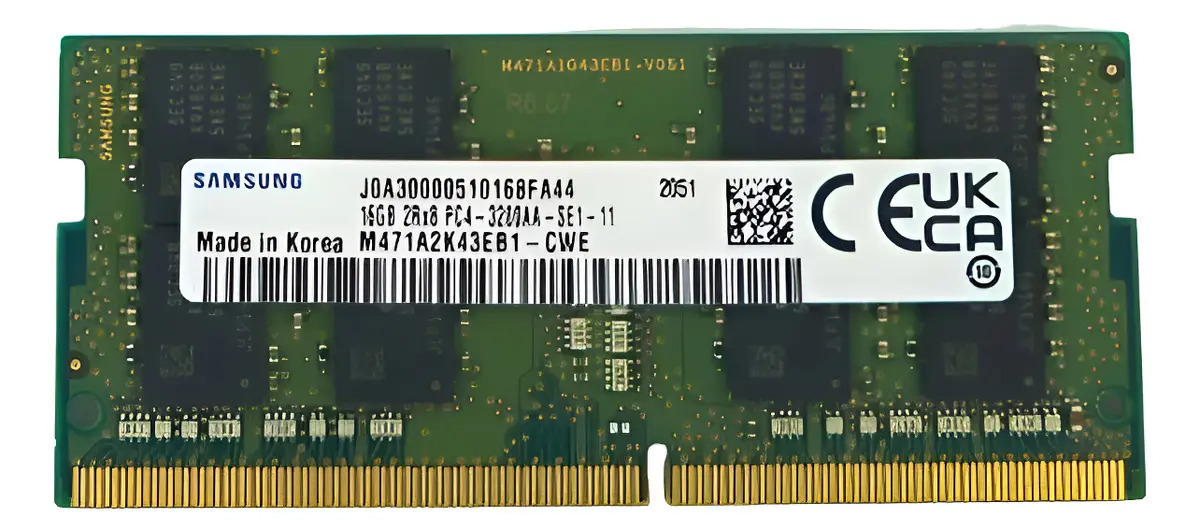 Memória 16gb Notebook Samsung Ddr4 3200 Mhz M471a2g43ab2-cwe