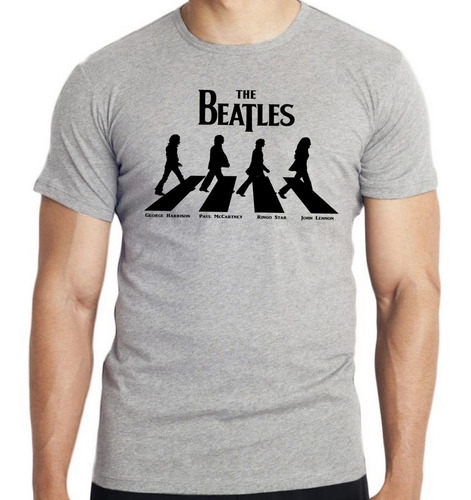 Camiseta Infantil Top  Banda Beatles Rock Rua Paul Mccartney